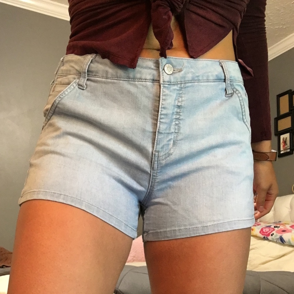 Blue jean shorts
